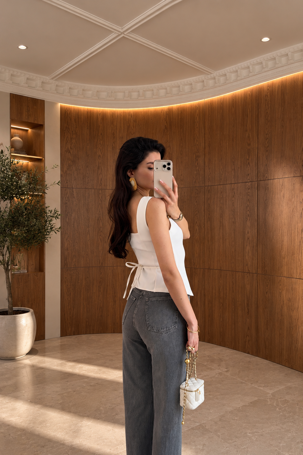 White Monaco Top