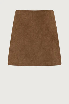 Brown Suede skirt