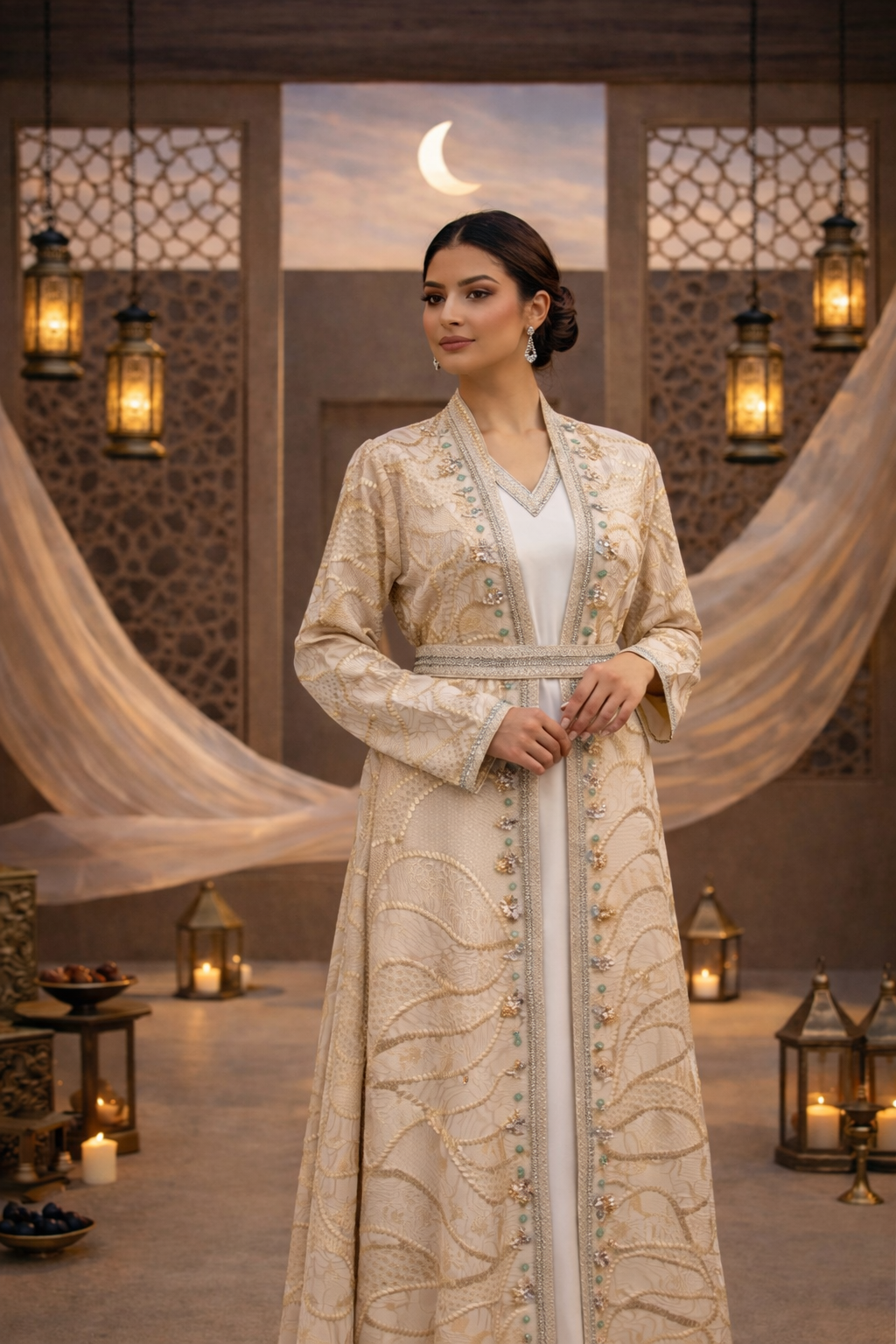 Pearl Dana Embroidered Kaftan