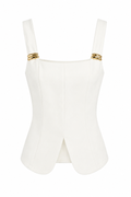 White Monaco Top