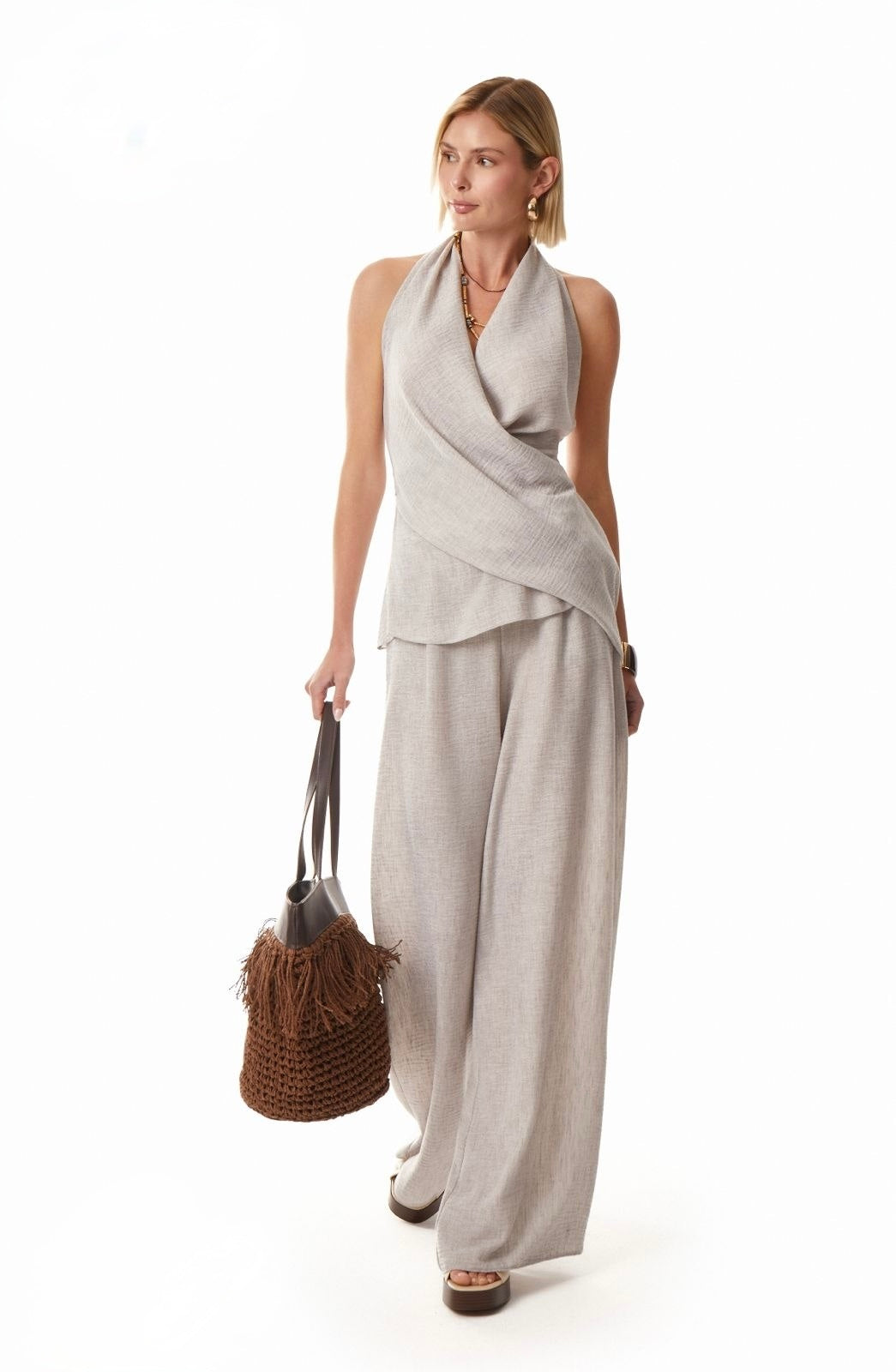 Beige two piece set