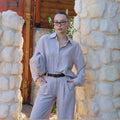 Beige Linen Co-ord set