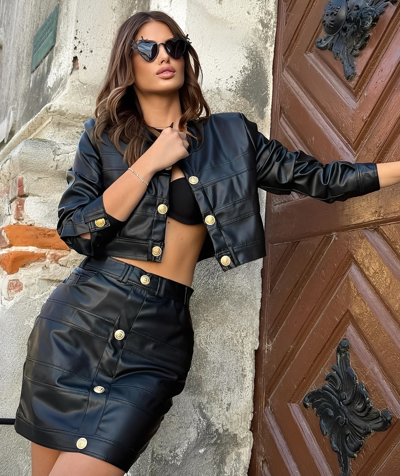 Black Leather Set