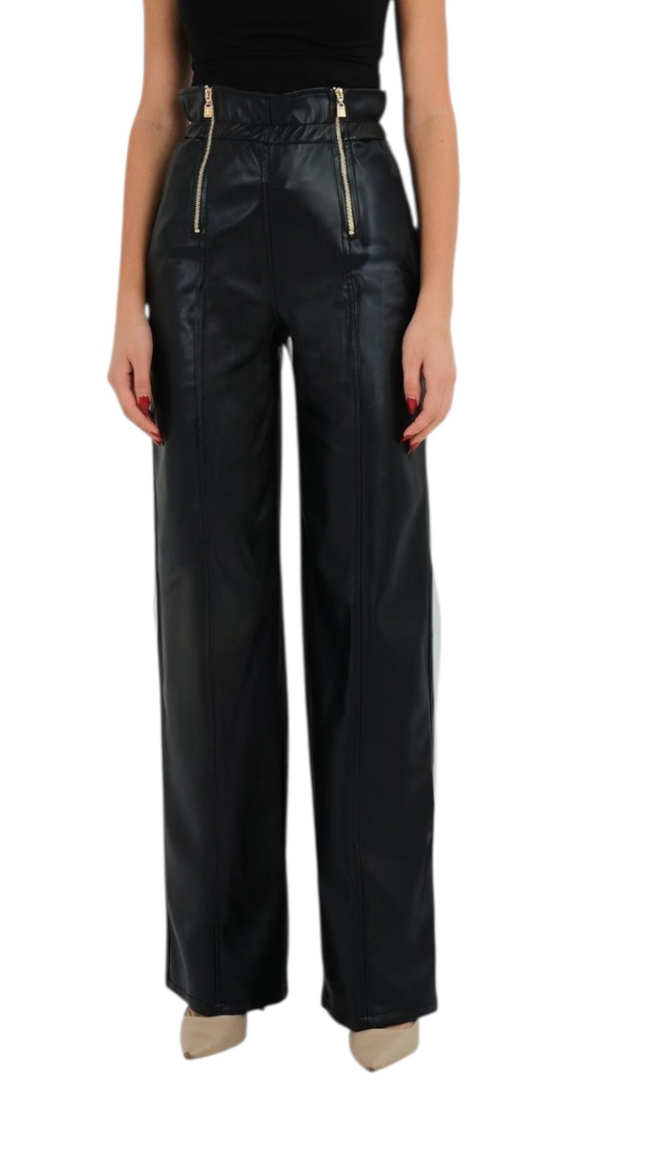 High Waisted Leather Pants