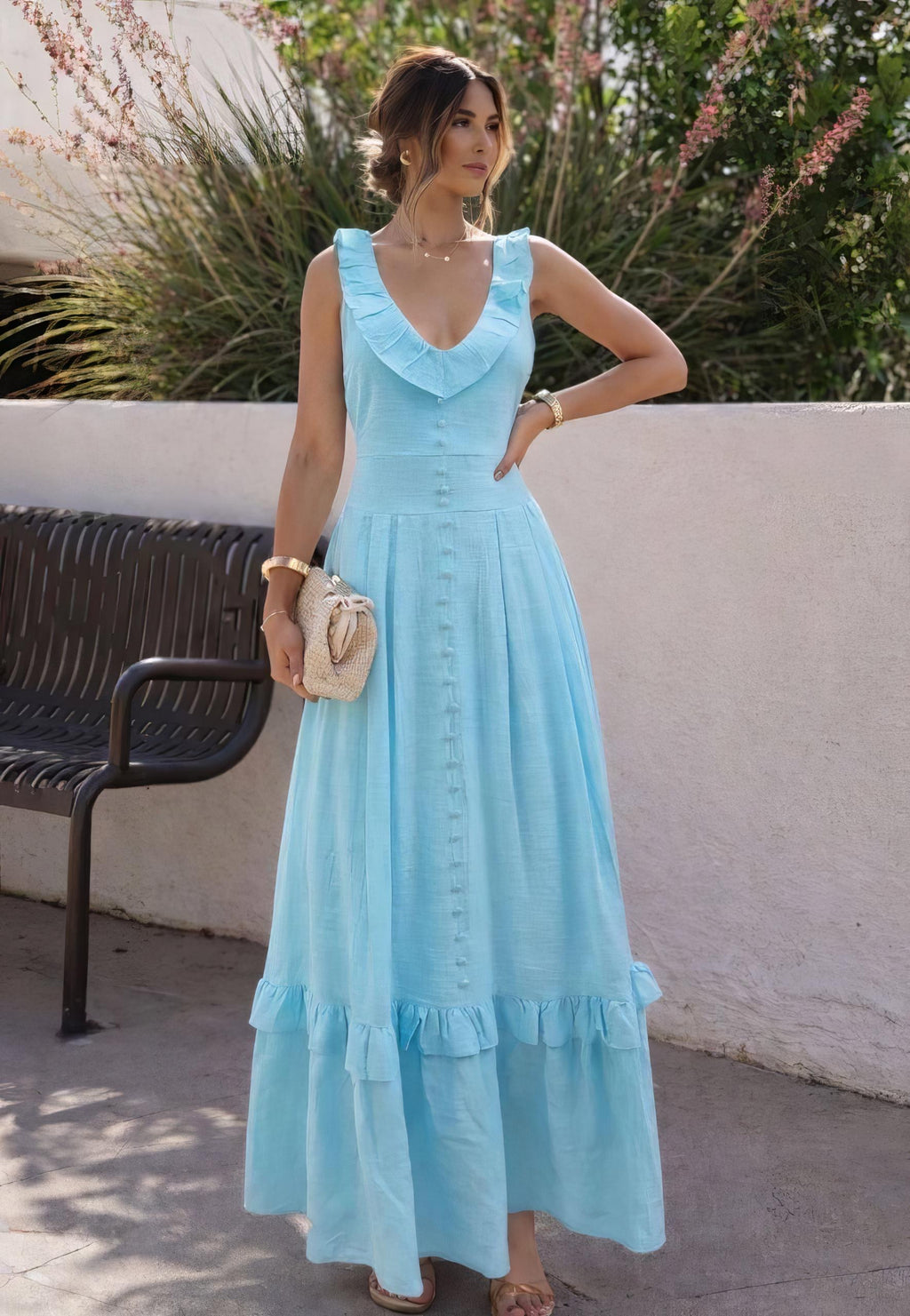 Blue Breeze Maxi Dress