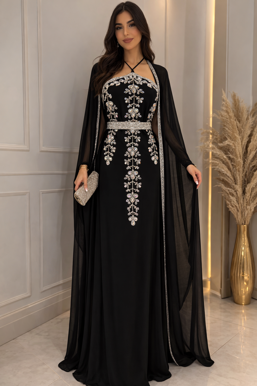 Noor Crystal Abaya