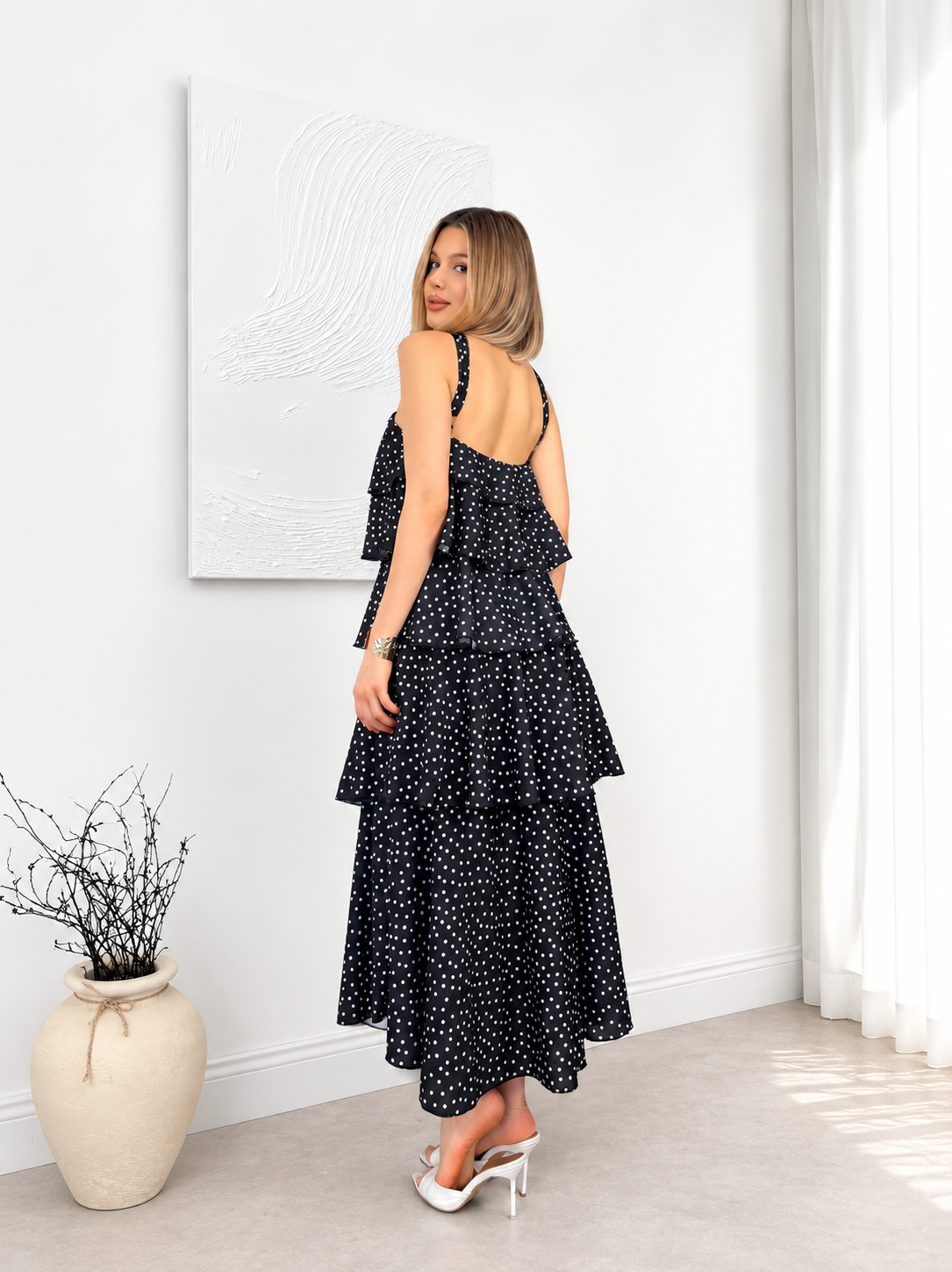 Polka Dot Maxi Dress