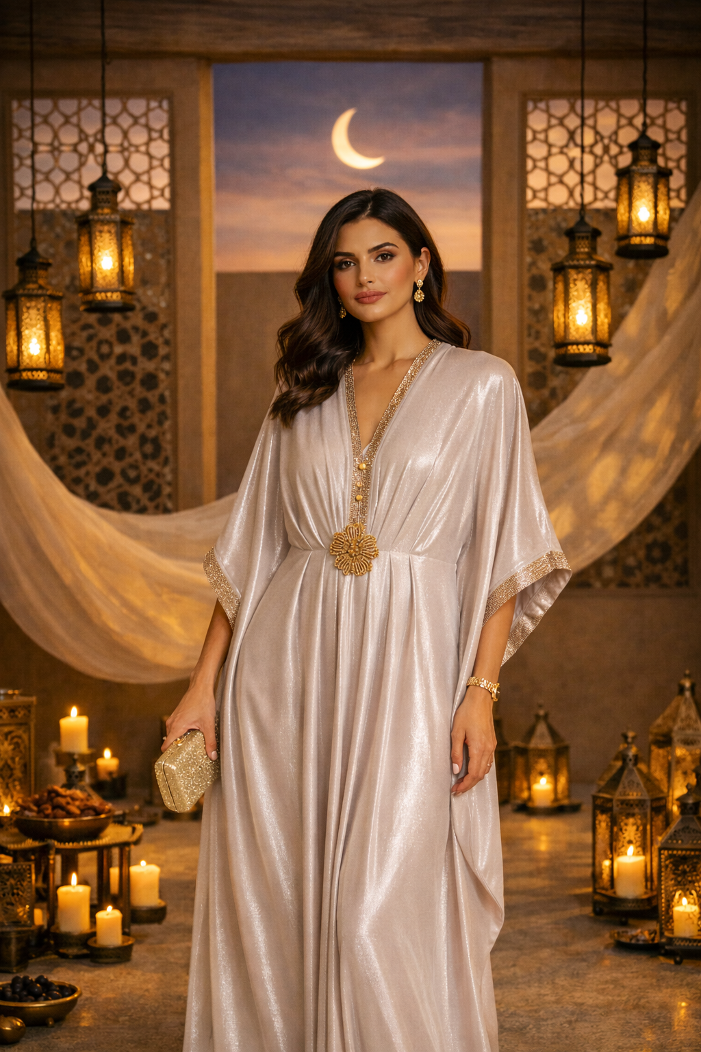 Champagne Luxe Ramadan Kaftan