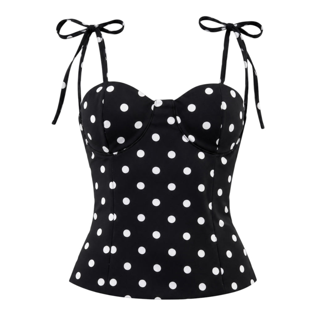 Black Polka Dot Corset