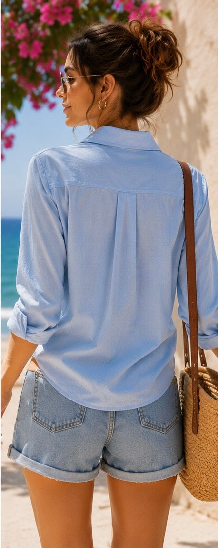 Blue Button Shirt