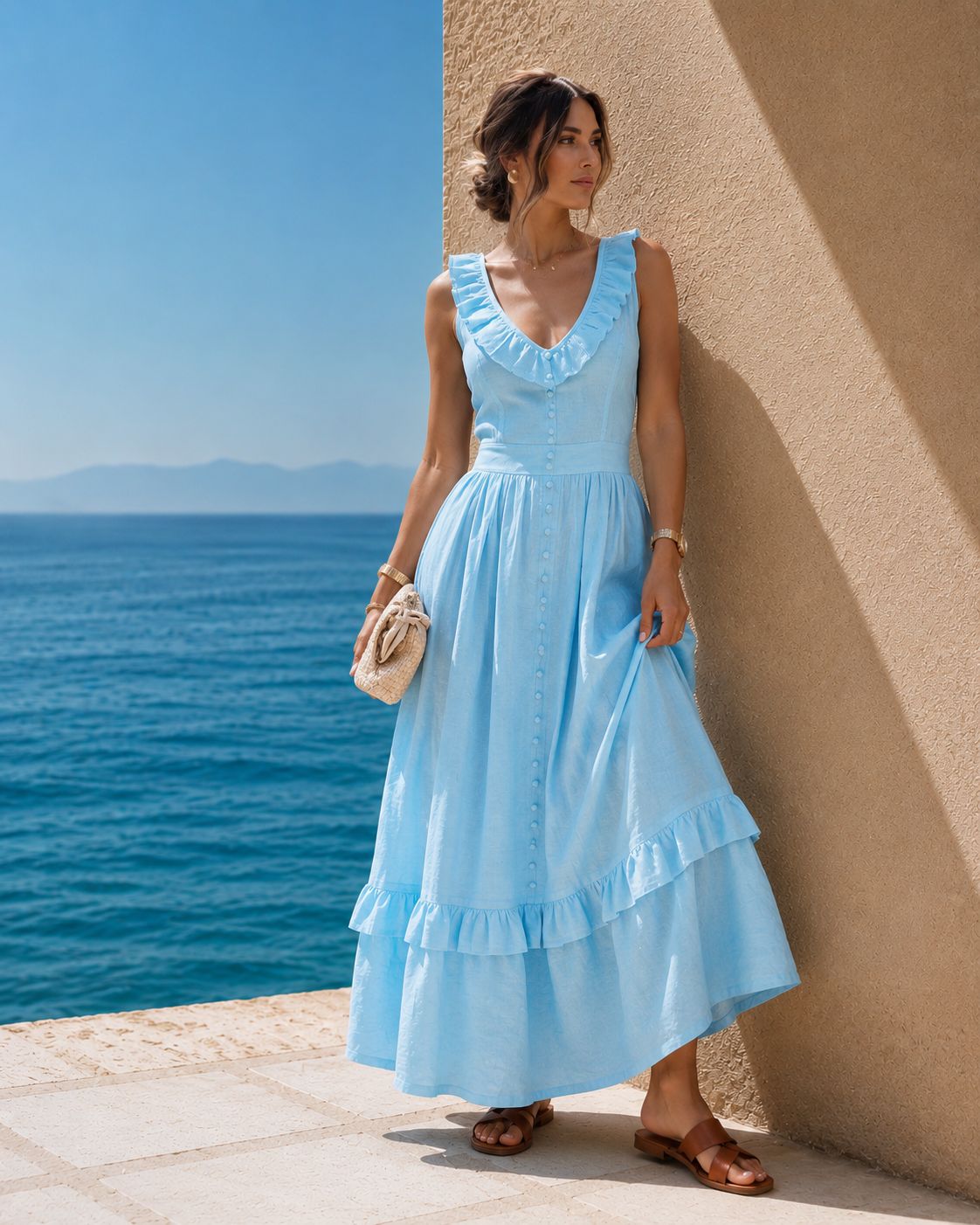 Blue Breeze Maxi Dress