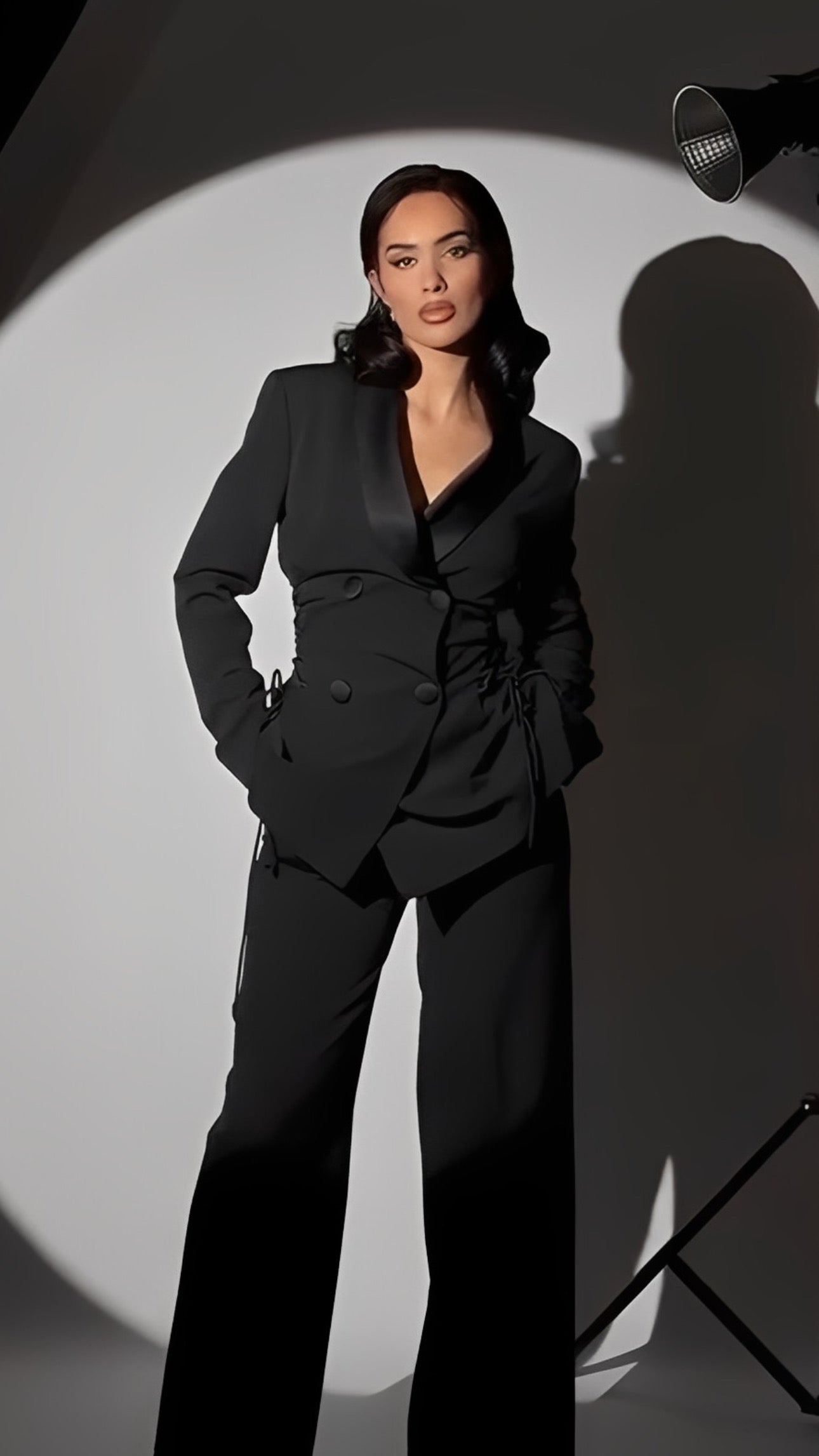 Lace-Up Tailored Blazer&Trouser