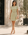 Mini Dress with Belted waist