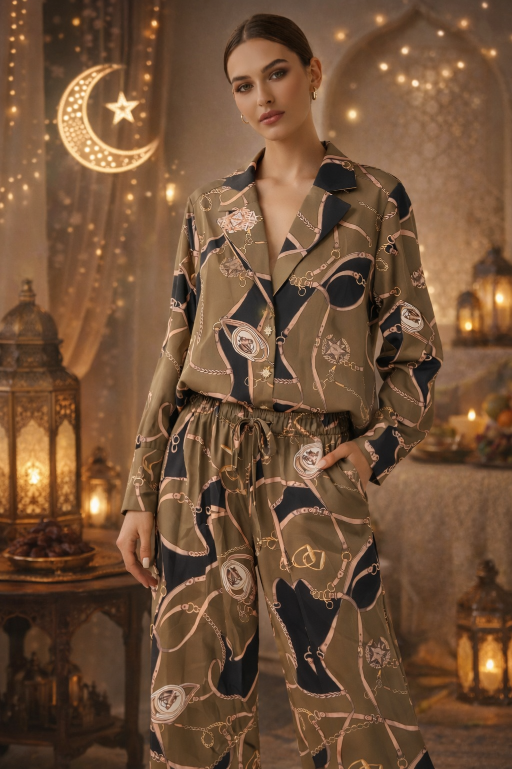 Printed Shirt & Trouser