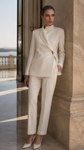 Ivory Blazer& Trouser
