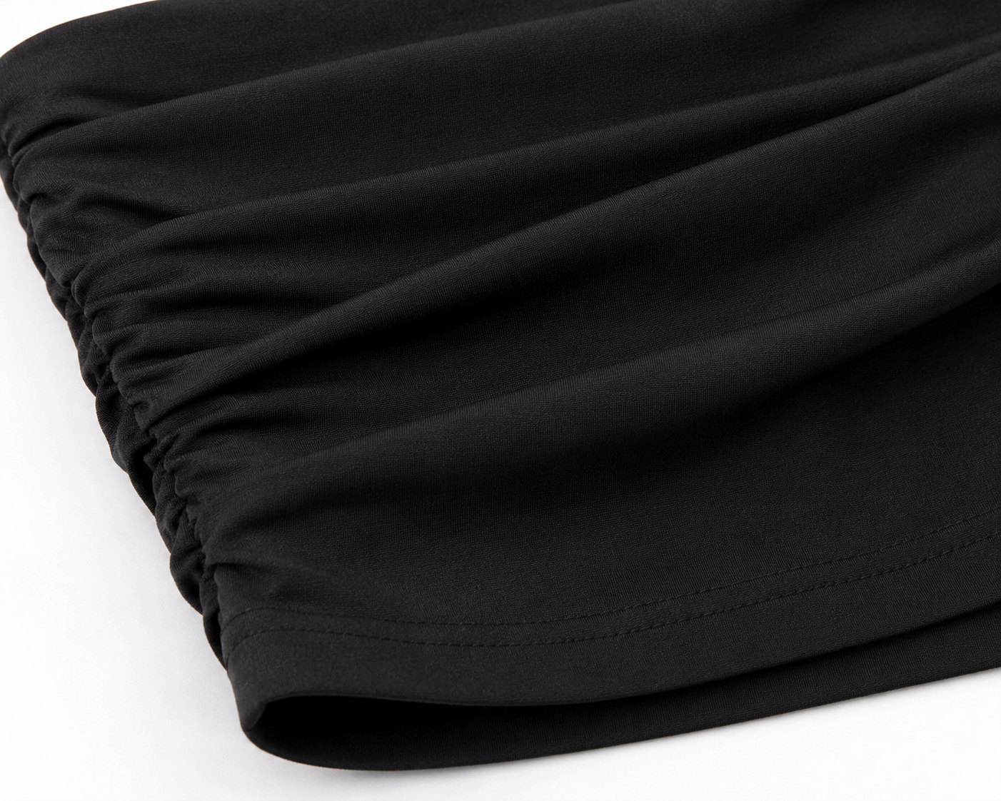 Black Off-Shoulder Crop Top