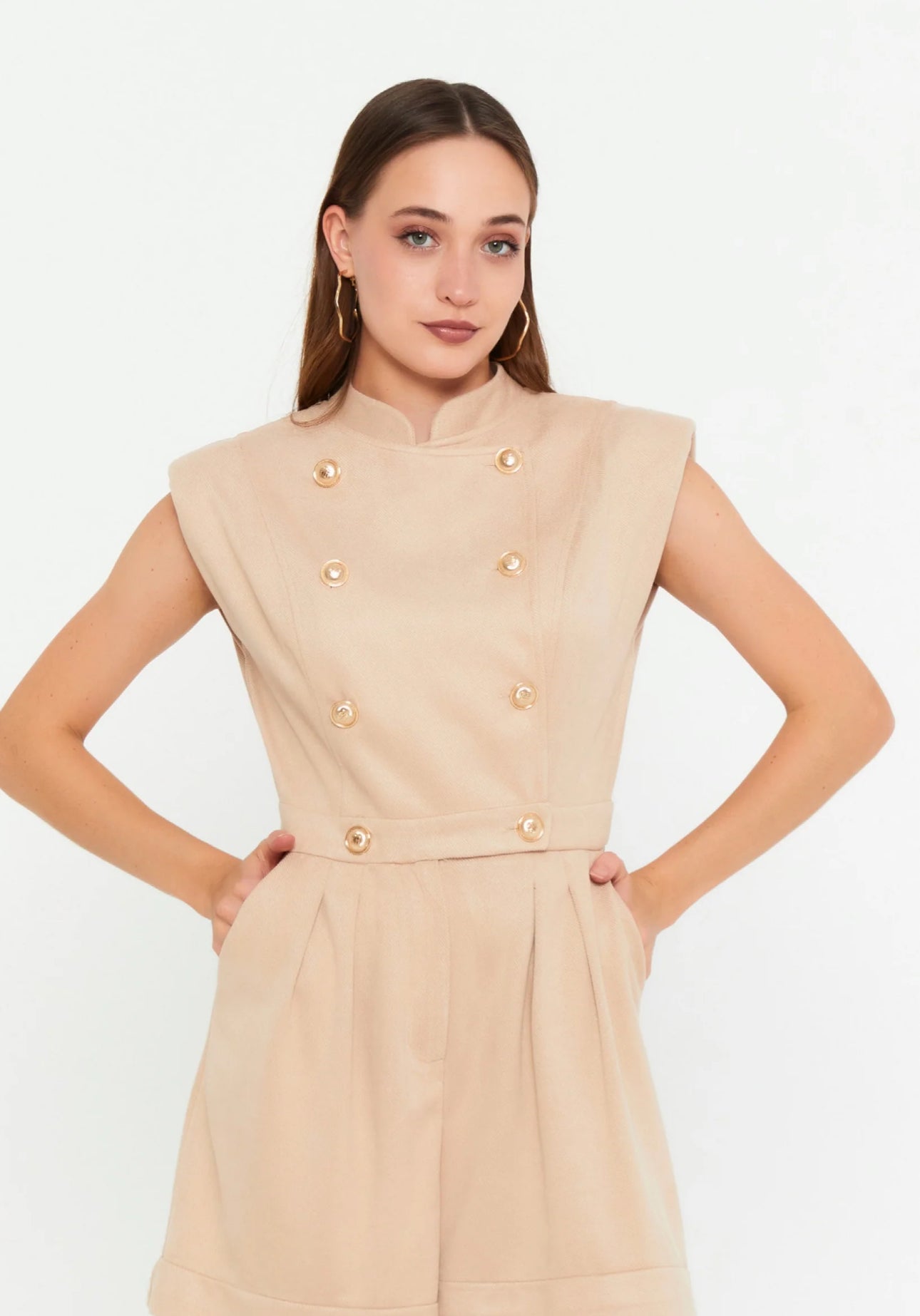 Double-Breasted Jumpsuit