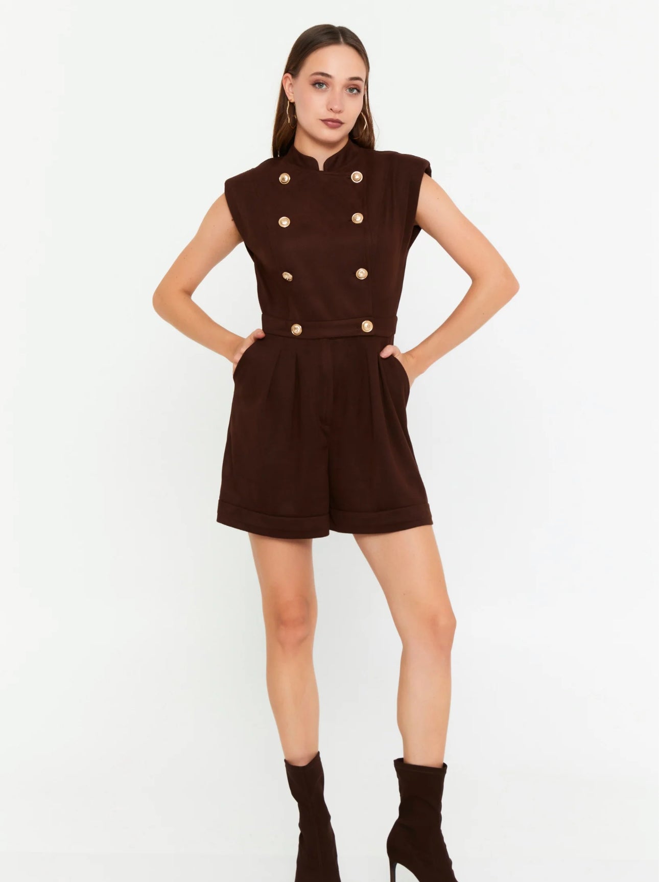 Double-Breasted Jumpsuit