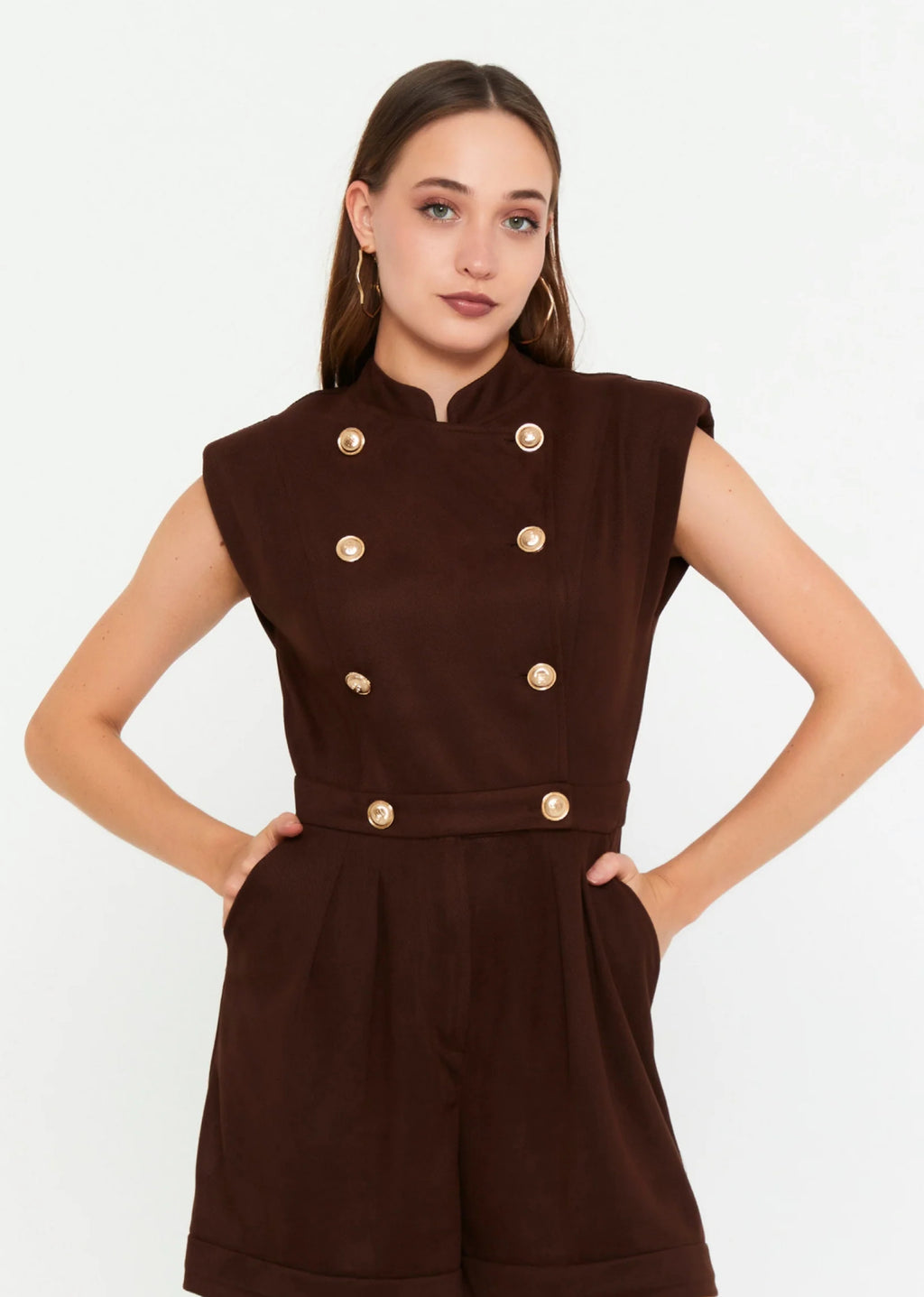 Double-Breasted Jumpsuit