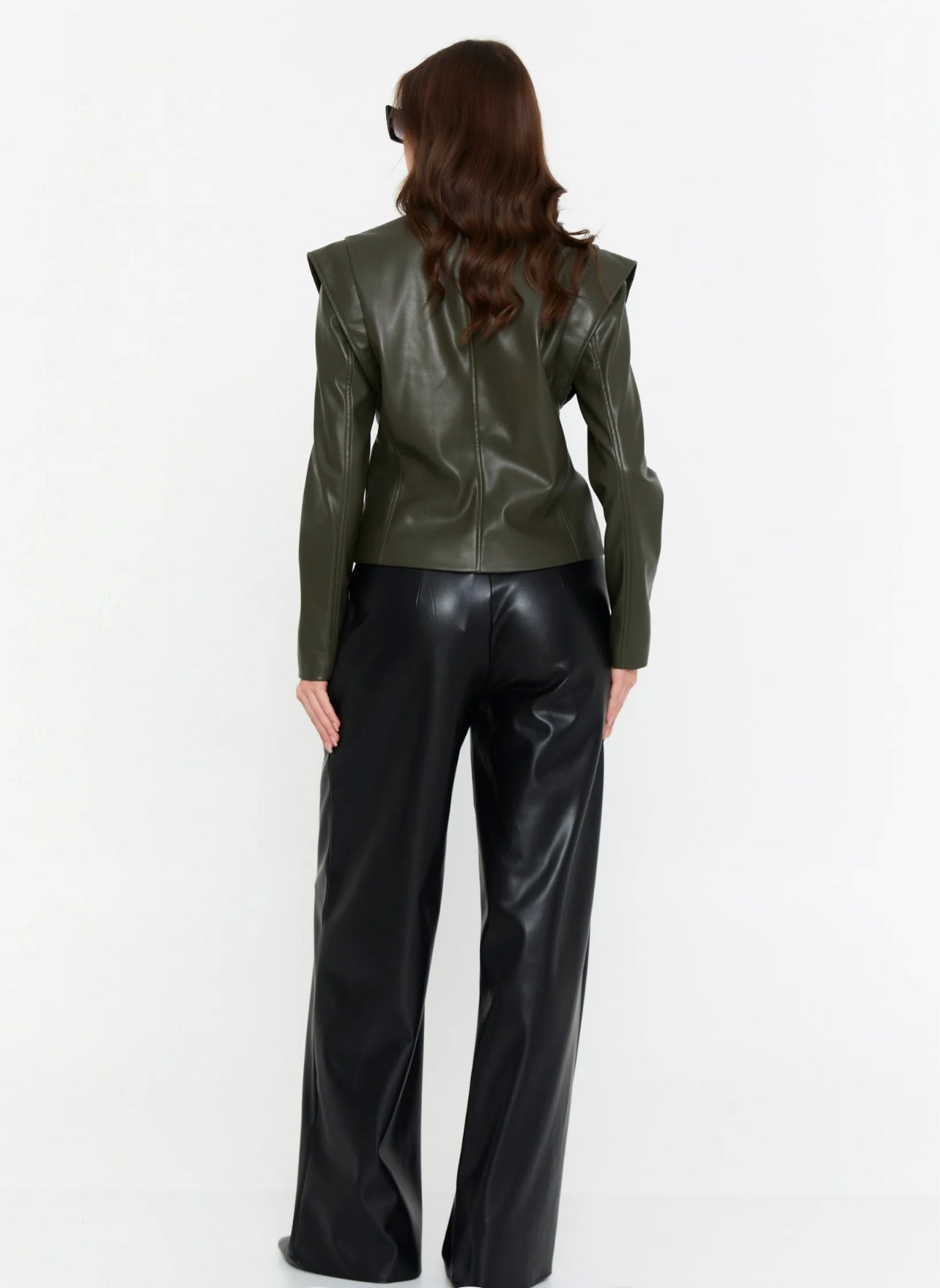 Double Breasted Leather Jacket