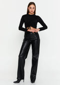 High Waist Leather Pants