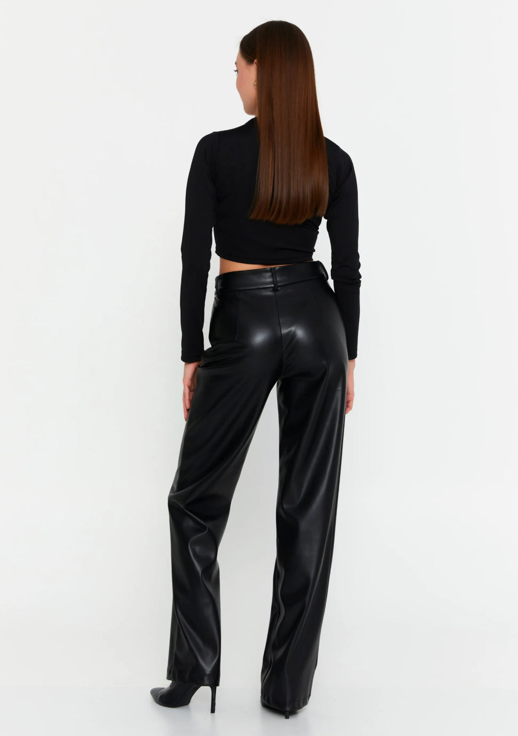 High Waist Leather Pants