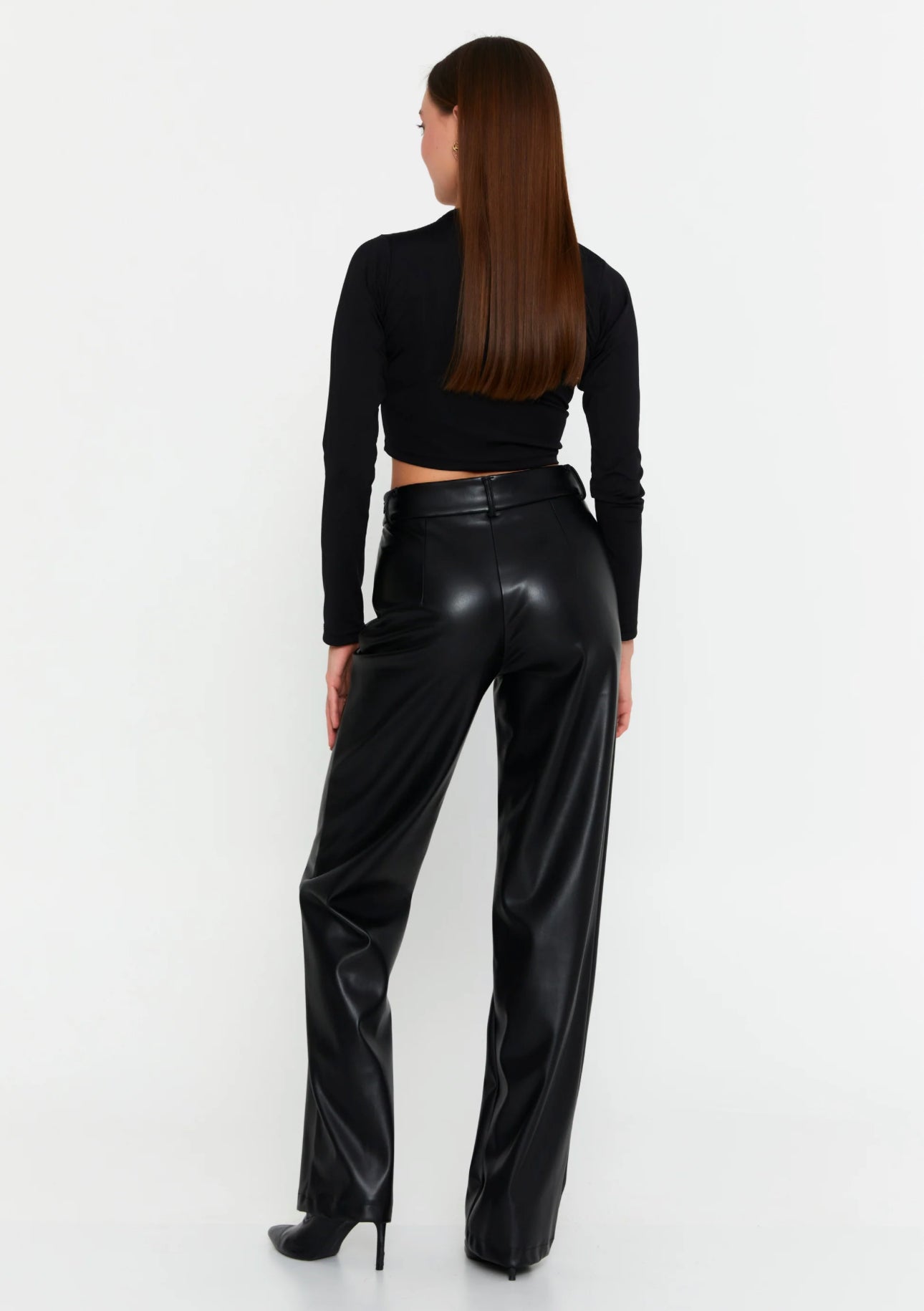 High Waist Leather Pants