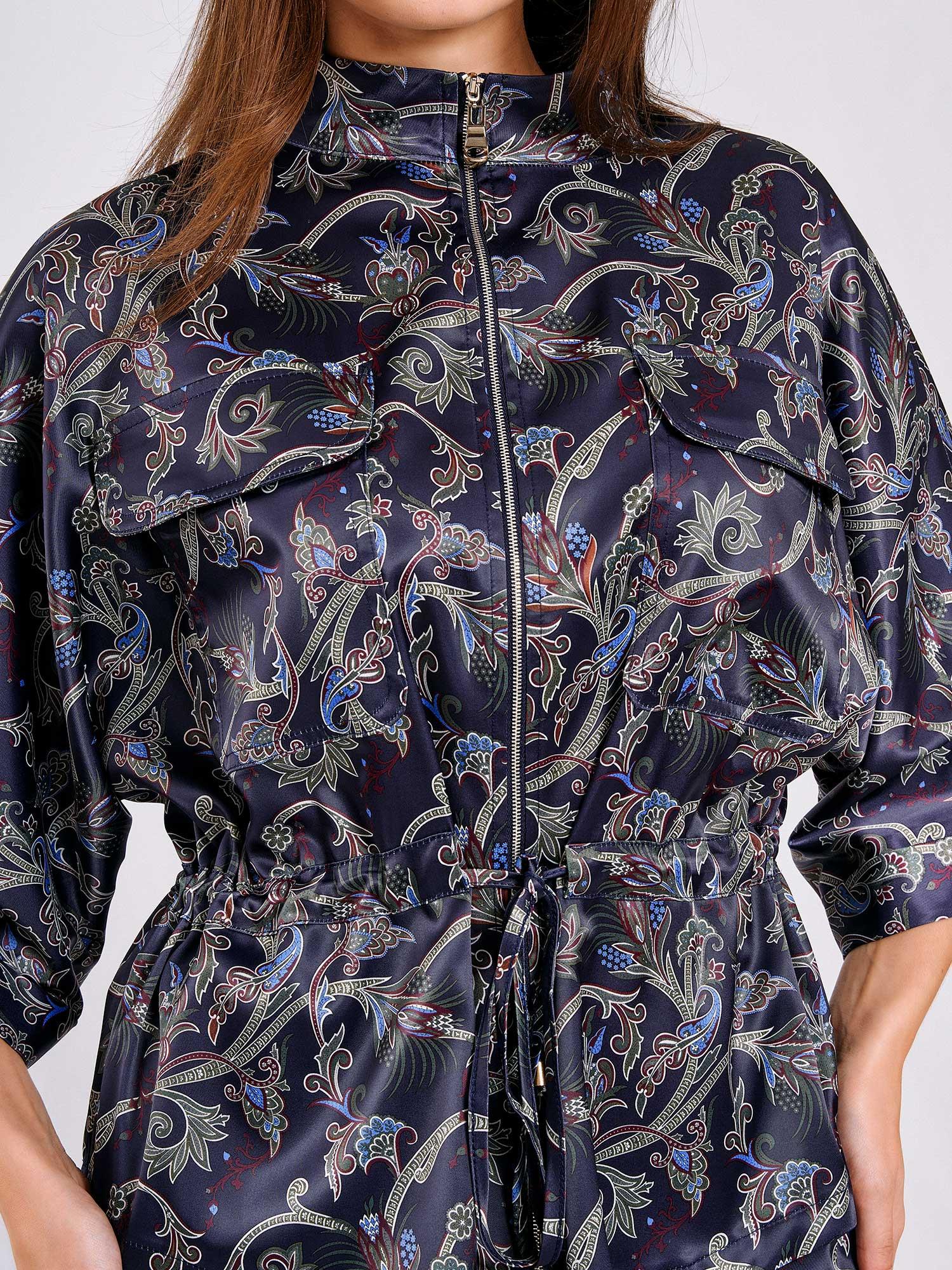 Two-Piece Satin Printed Set