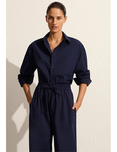 Relaxed fit Shirt with Wide-leg Pants