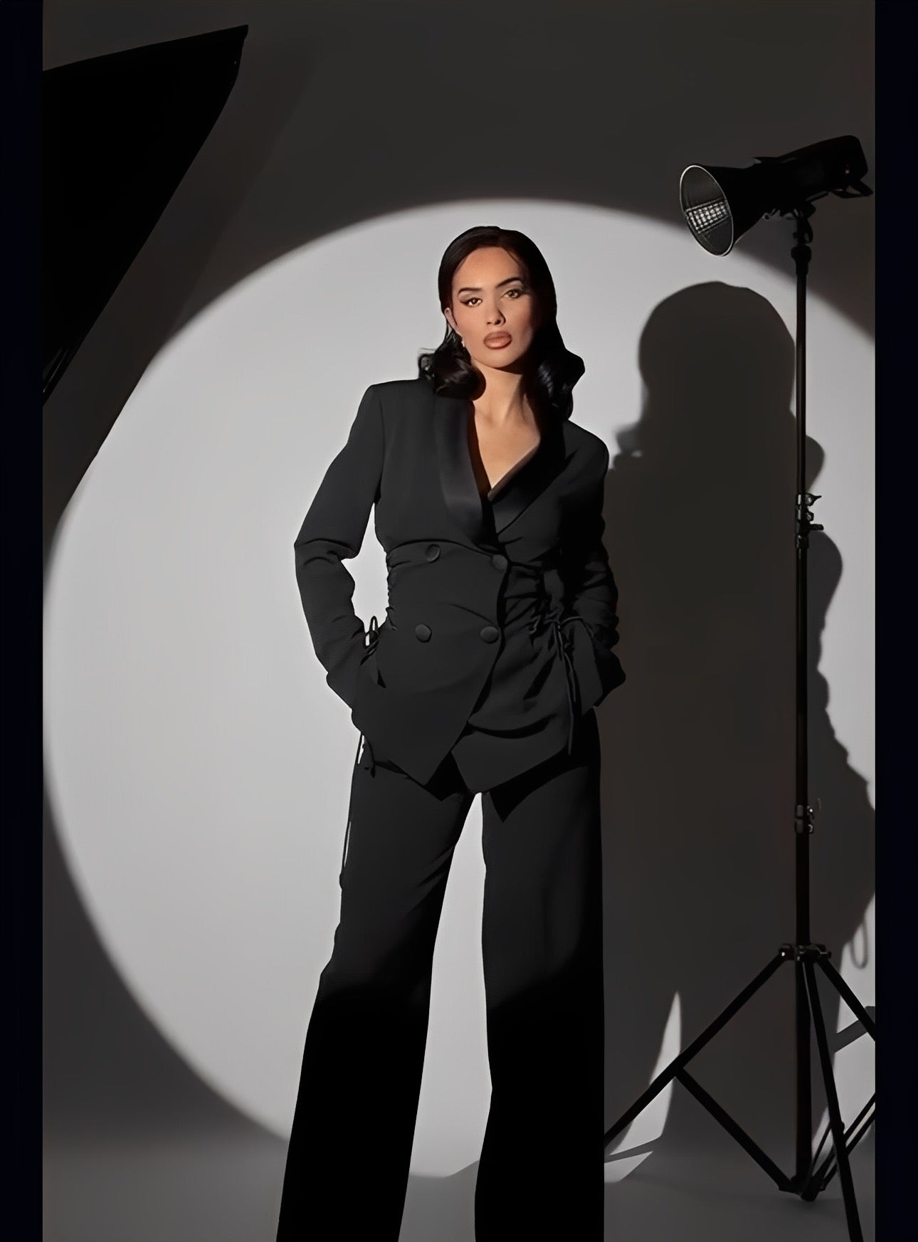 Lace-Up Tailored Blazer&Trouser