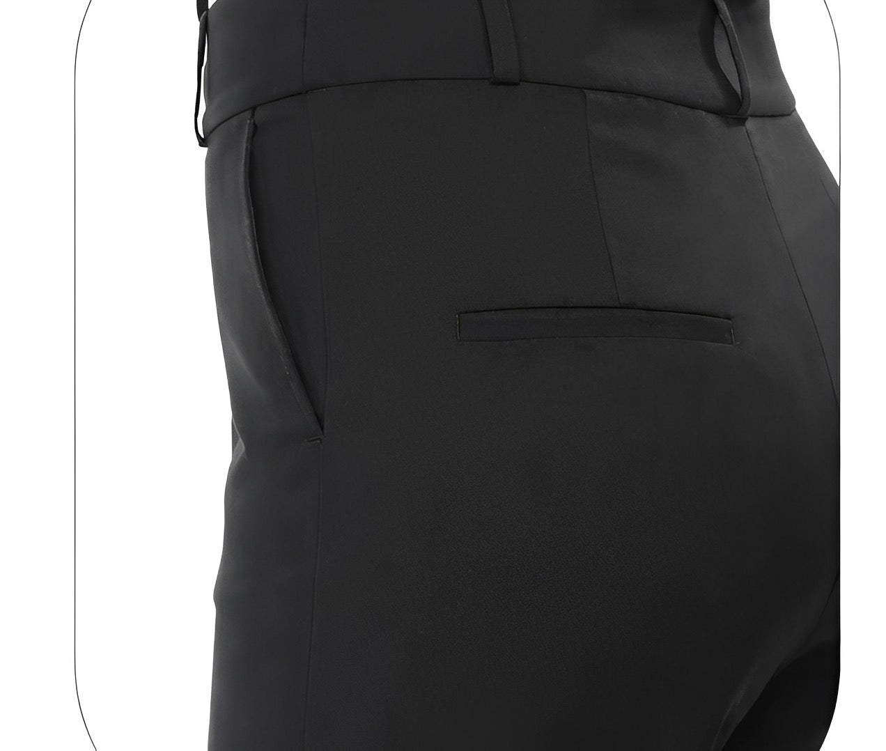 Black Tailored Sleeveless Set