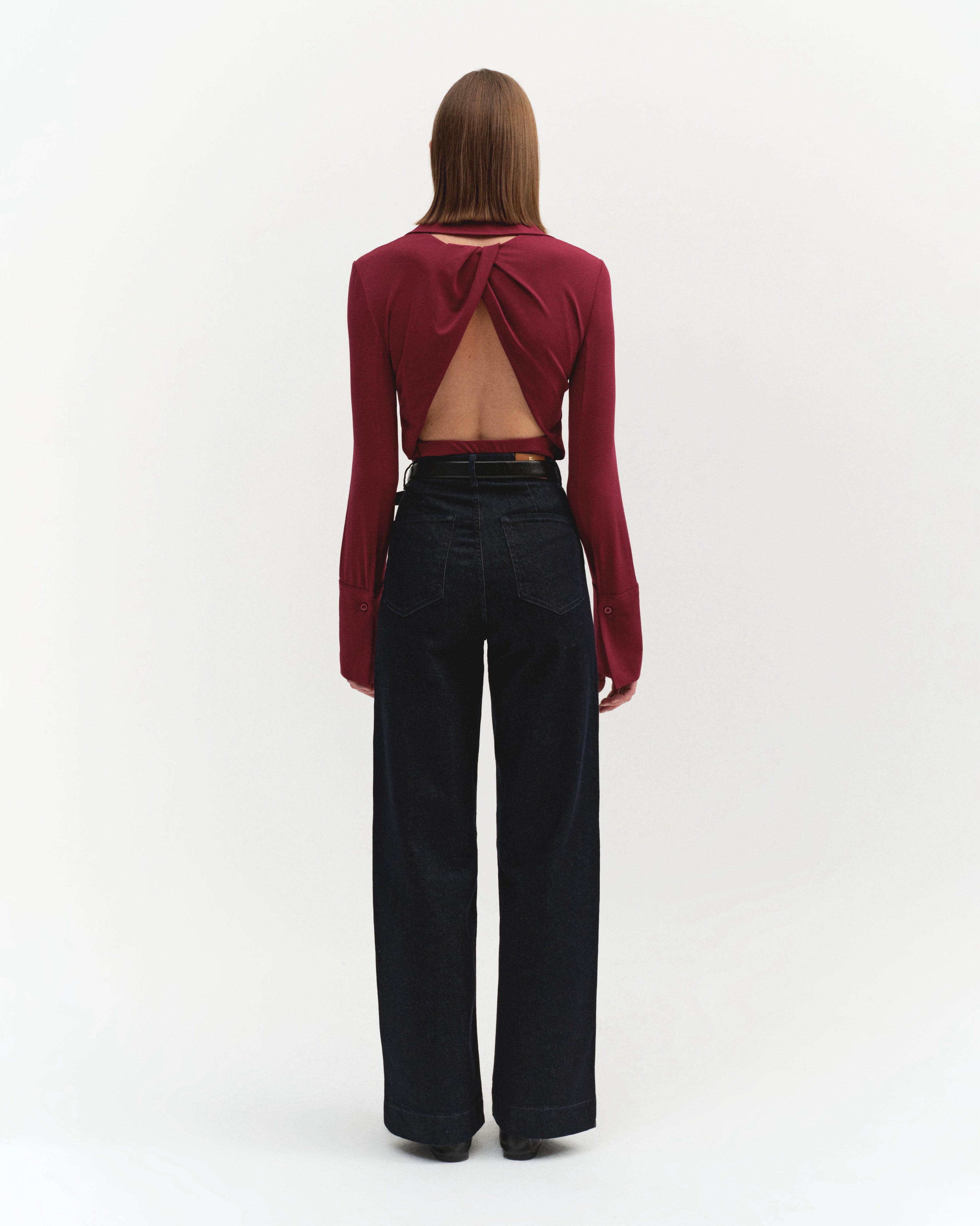 Open-Back Cut Shirt
