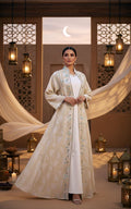 Ivory Embroidered Ramadan Kaftan