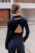 Open-Back Cut Shirt