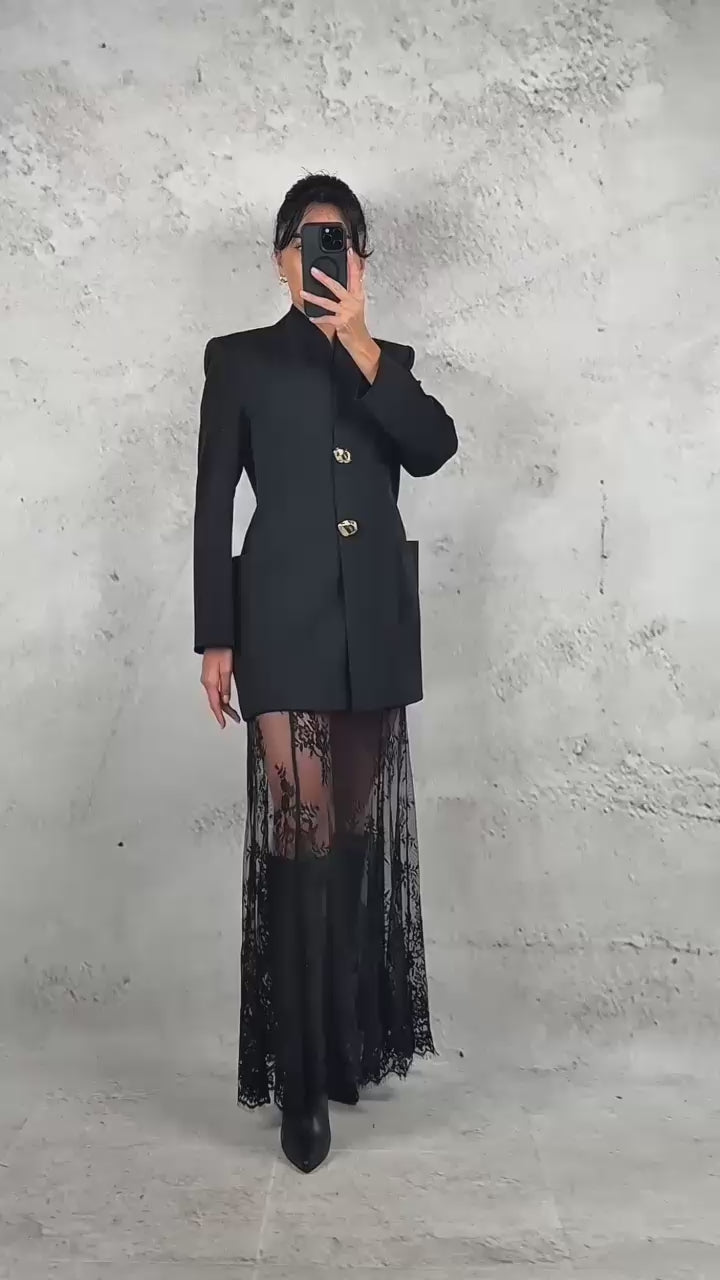 Chic Lace Black Dress